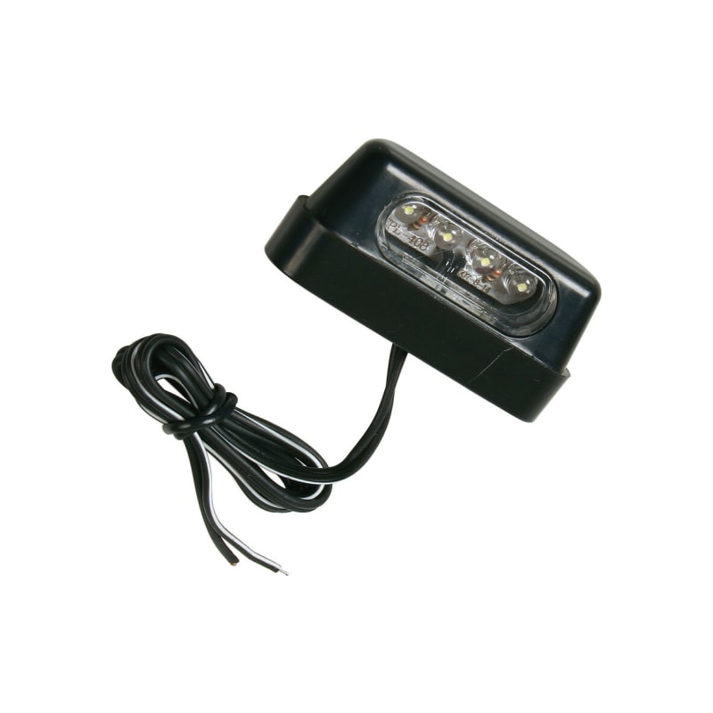 LAMPA - 4 punktowe oświetlenie tablicy rejestracyjnej LED, białe, zatwierdzone do użytku drogowego