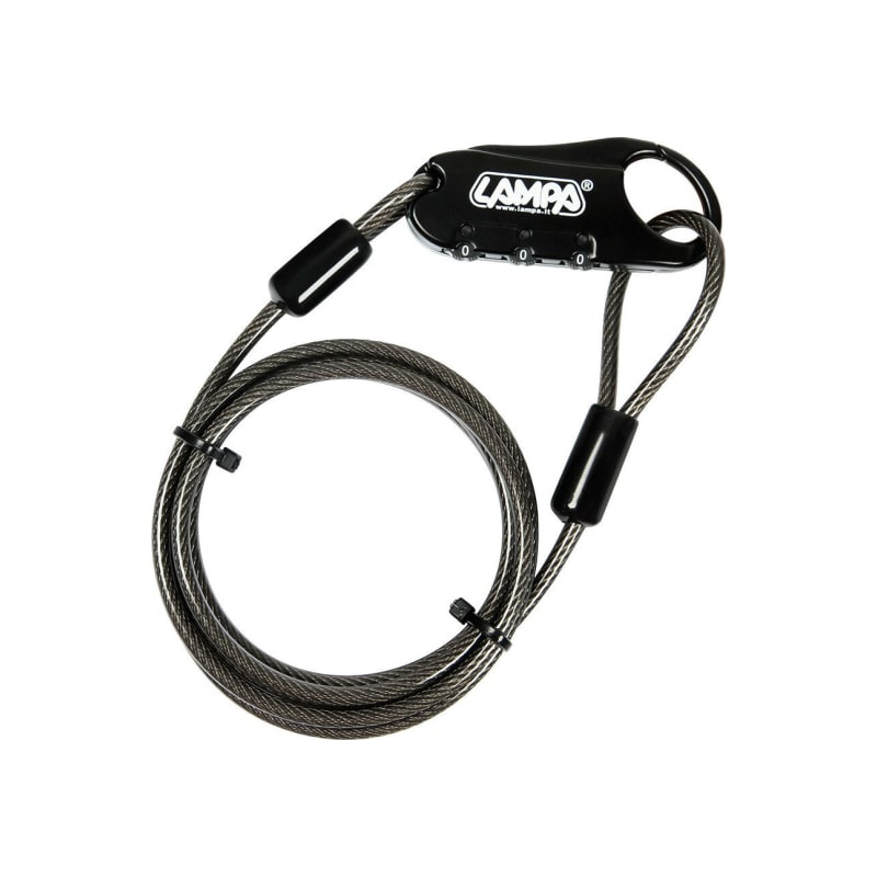LAMPA Portex, zamek szyfrowy z linką zabezpieczającą - 150 cm
