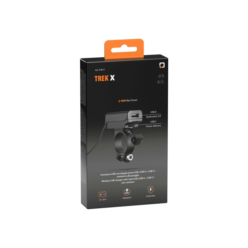 LAMPA Trek X, wodoodporna ładowarka USB z podwójnym gniazdem USB (USB A + USB C)