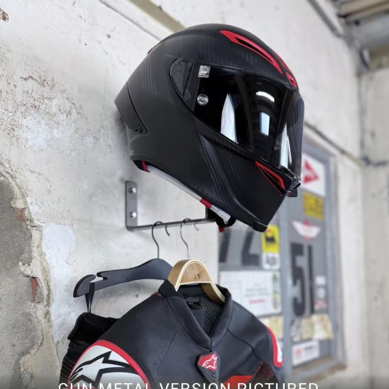 Wieszak na kask i odzież motocyklową Gray Steel X3